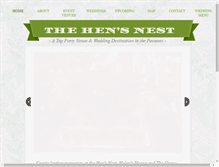 Tablet Screenshot of hensnestpartyhall.com